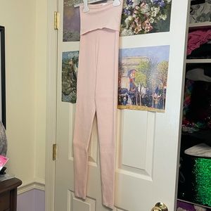 Capezio Dance Ballet Warmup Fold-over Knit Leggings